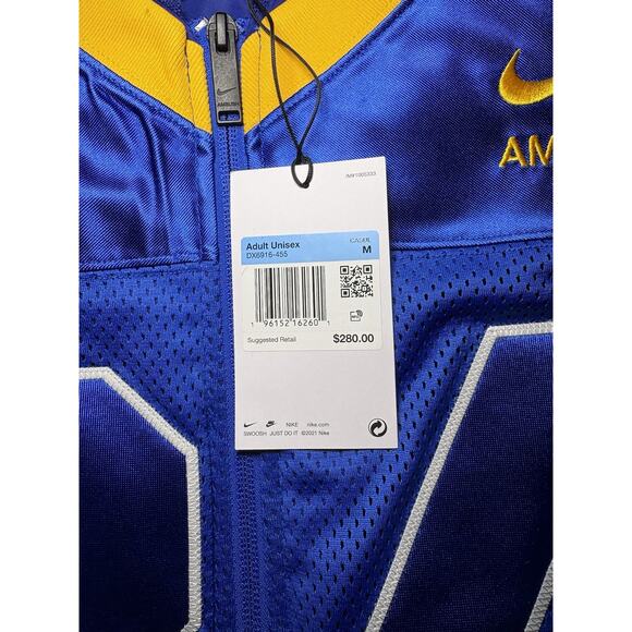 Nike x AMBUSH Football Jacket Deep Royal Blue Men’s Size Medium DX6916-455 NEW - Picture 6 of 11